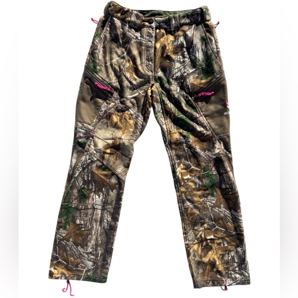 Scentlok Realtree Soft Fleece Lined Camo Hunting Pants Women’s Large